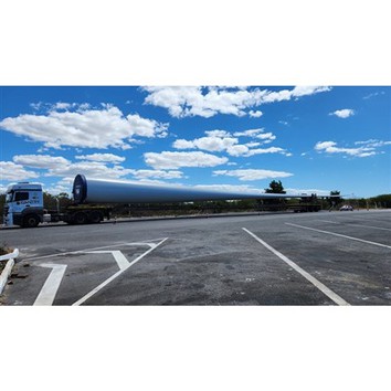 6 مقطورة شفرة الرياح المحور